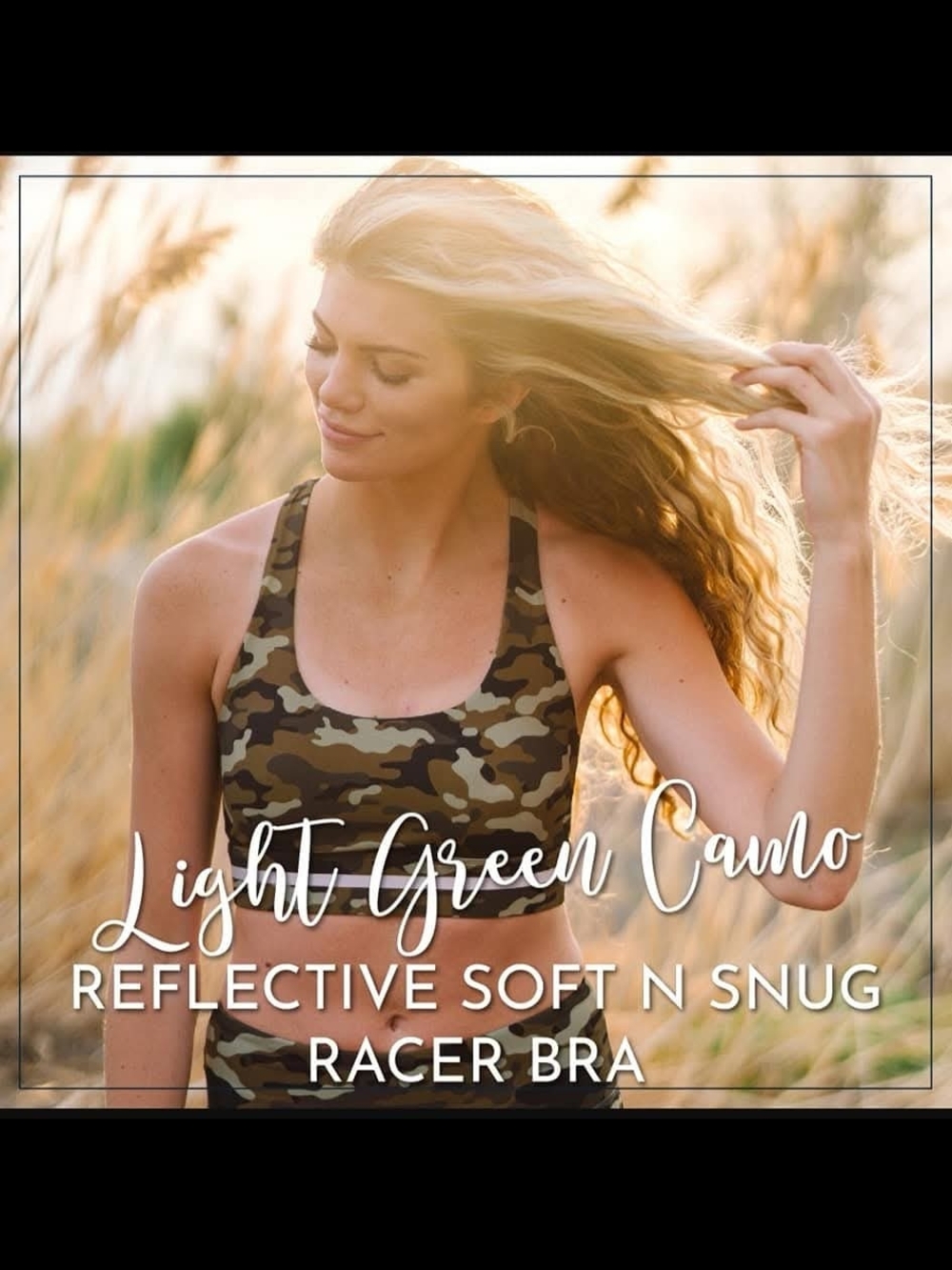 ZYIA Camo Reflective Soft N Snug Bra